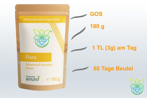 VITARAGNA® Bimuno Flora Ballaststoff-Komplex mit GOS als Pulver - die Muttermilch auch für Erwachsene, für die Darmflora und Darm-Bakterien, 180g – Bild 5