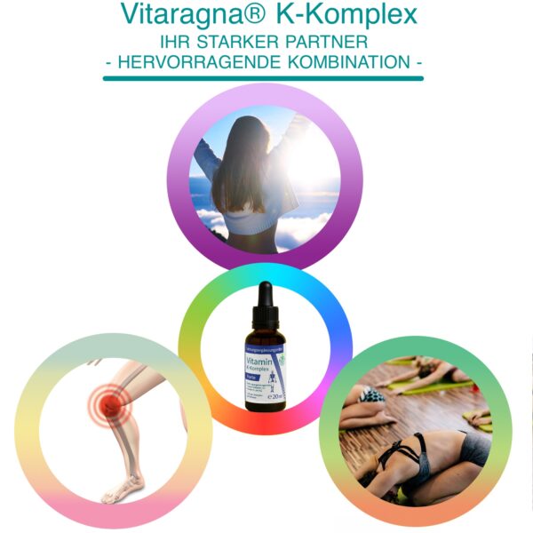 Vitamin K2 Forte Tropfen flüssig, K1 und K2 K-Komplex - Menaquinon MK7, hochdosiertes Liquid in MCT-Öl gelöst und bioaktiver MK-7-Form, 20 ml