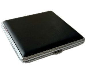 ATTUY BasicFlex Berlin Zigarettenetui – schwarz-silber, für 20 Zigaretten