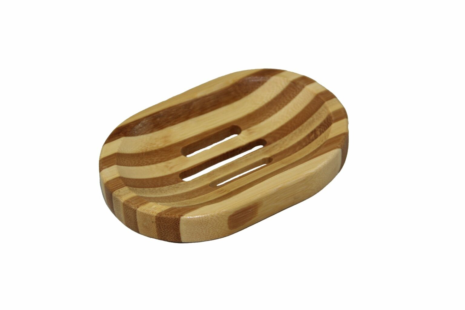 TREELY "Dea" edle Natura Seifenschale oval aus Holz bzw. Bambus im