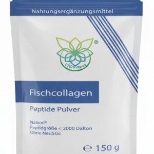 VITARAGNA Fischkollagen Peptide Naticol - Fisch bzw. Marine Kollagen Pulver - 150g - Frei von Neu5Gc