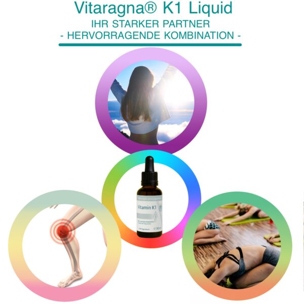 VITARAGNA Vitamin K1 Tropfen flüssig, Phytomenadion K-Tropfen - hochdosiertes Liquid in Oliven-Öl gelöst, 30 ml, 480 Tagesdosen
