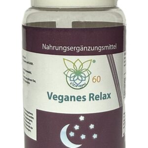 VITARAGNA Relax - Veganes Nahrungsergänzungsmittel, 60 Kapseln, mit Zitronenmelisse, Passionsblume, L-Theanin und GABA zur Entspannung