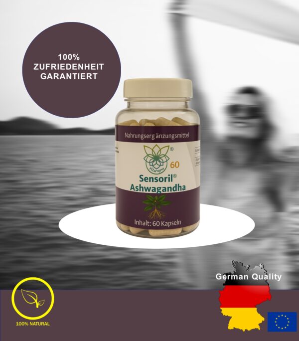 Vitaragna Sensoril® Ashwagandha - Withanolide - Patentierter Sensoril®-Extrakt aus Wurzel & Blatt - Adaptogen-Extrakt - 60 Kapseln