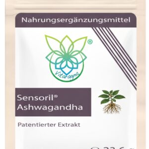 Vitaragna Sensoril® Ashwagandha - Withanolide - Patentierter Sensoril®-Extrakt aus Wurzel & Blatt - Adaptogen-Extrakt - 60 Kapseln