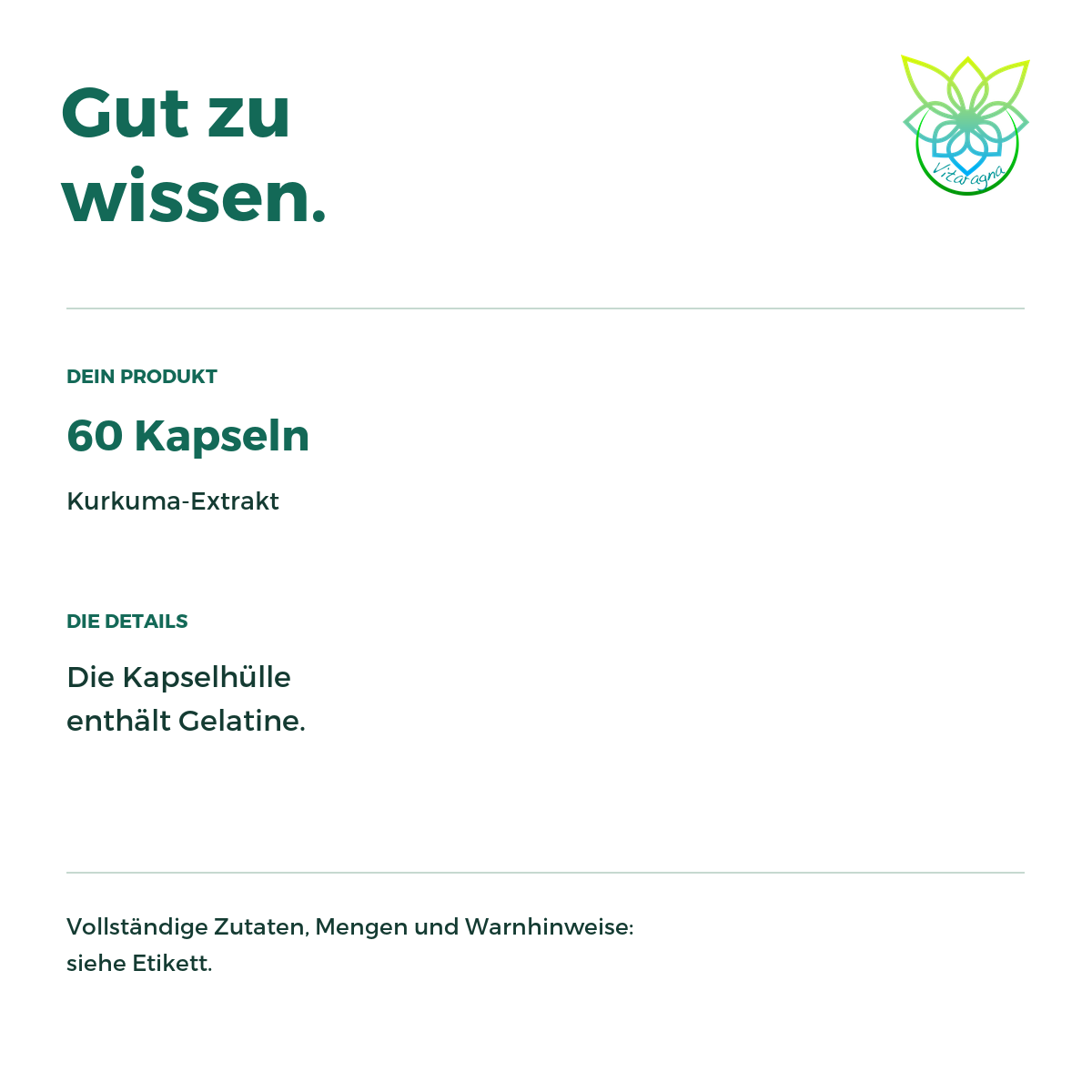 VITARAGNA® Curcumin Forte – Kurkuma, 60 Kapseln – Bild 5