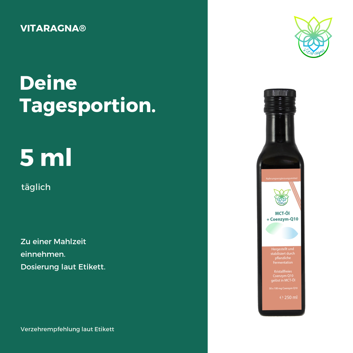 VITARAGNA® Coenzym Q10 in MCT-Öl, 250 ml – Bild 4