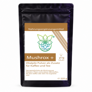 VITARAGNA® Mushrox – Pilz- und Ballaststoffpulver, 225 g – Produktansicht mit Originaletikett