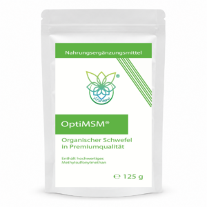 VITARAGNA® OptiMSM® – MSM-Pulver, 125 g – Produktansicht mit Originaletikett